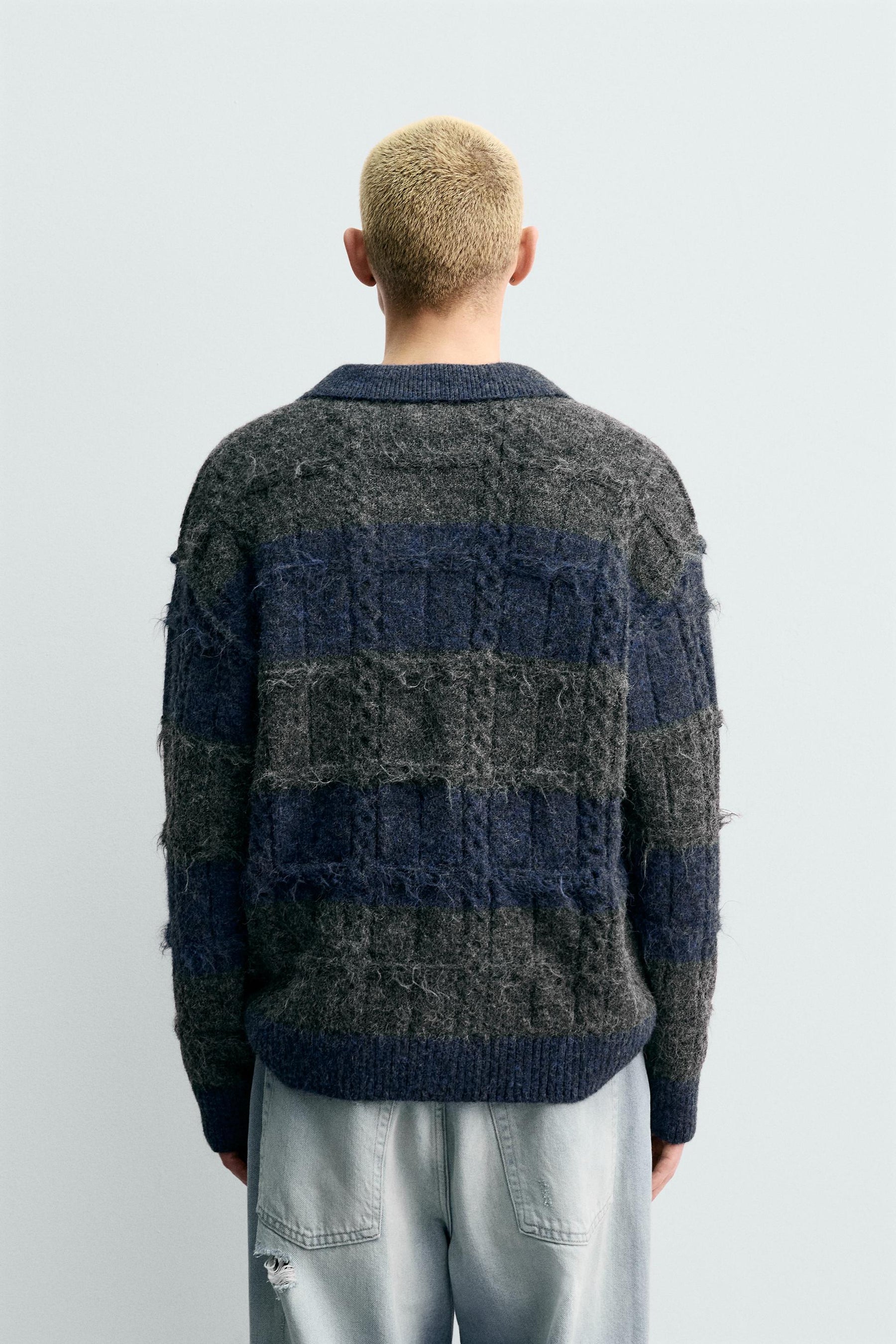 Striped Jacquard Polo