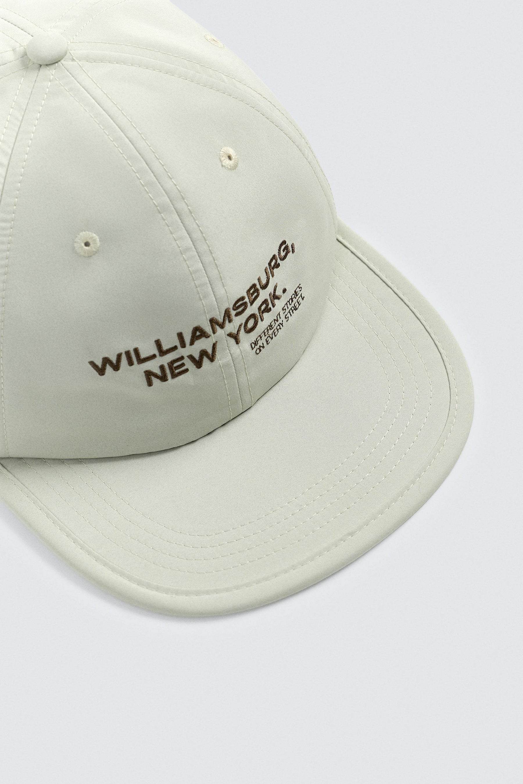 EMBROIDERED FLAT PEAK CAP - Image 3