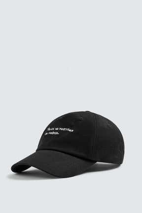CONTRAST EMBROIDERY CAP - Image 1