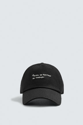 CONTRAST EMBROIDERY CAP - Image 2