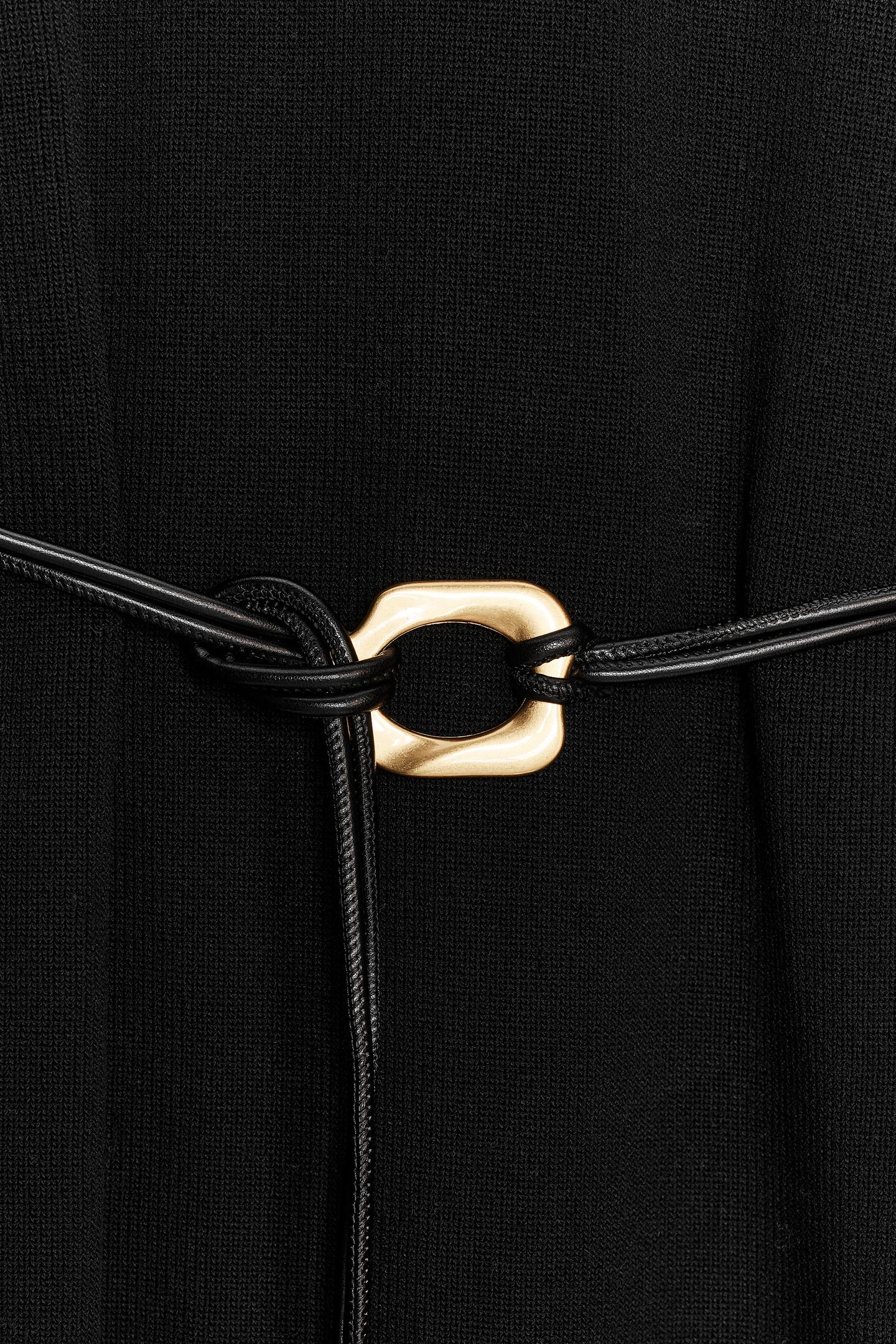 Strickkleid mit Gürtel 