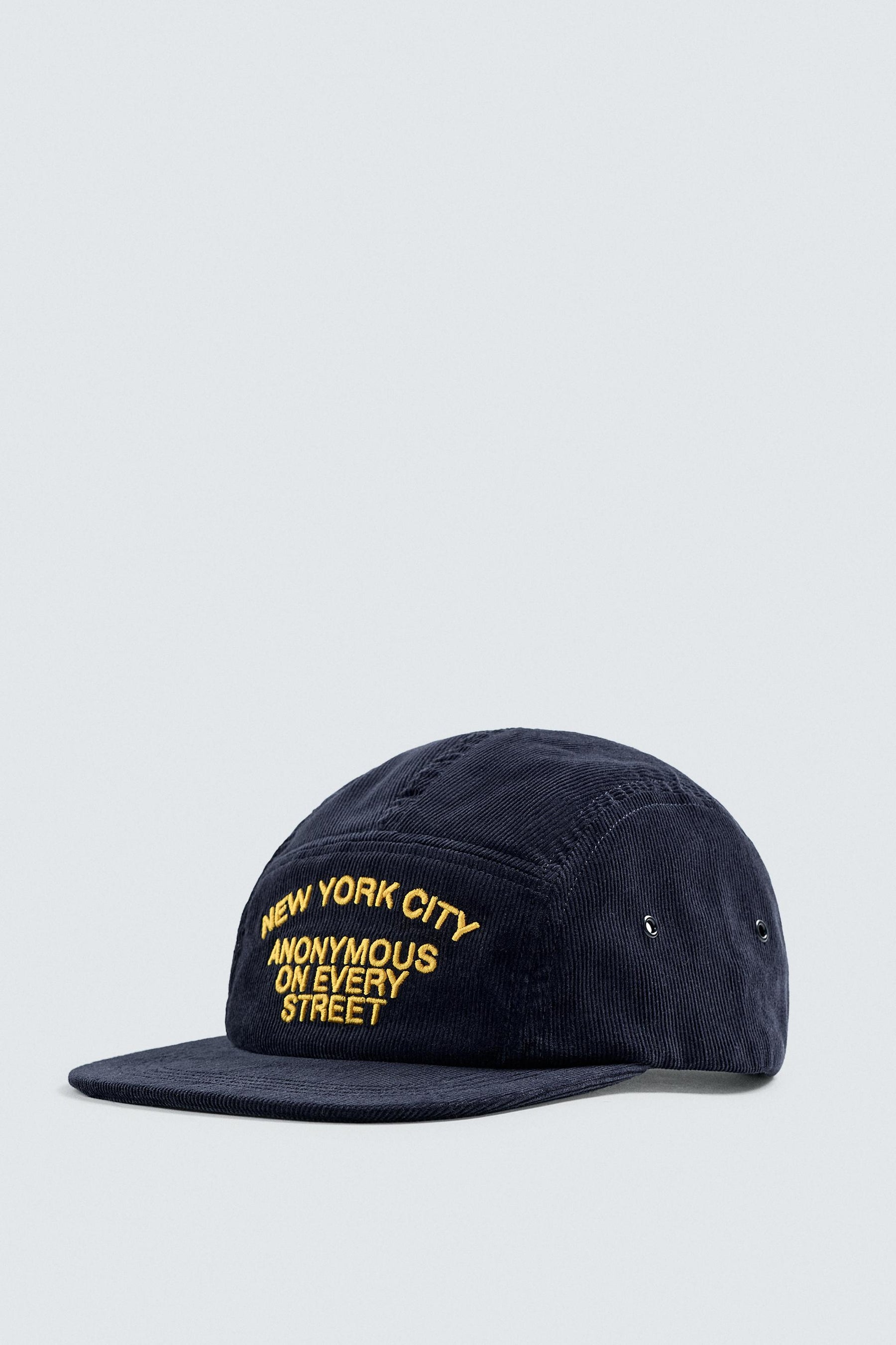 EMBROIDERED CORDUROY CAP - Image 1
