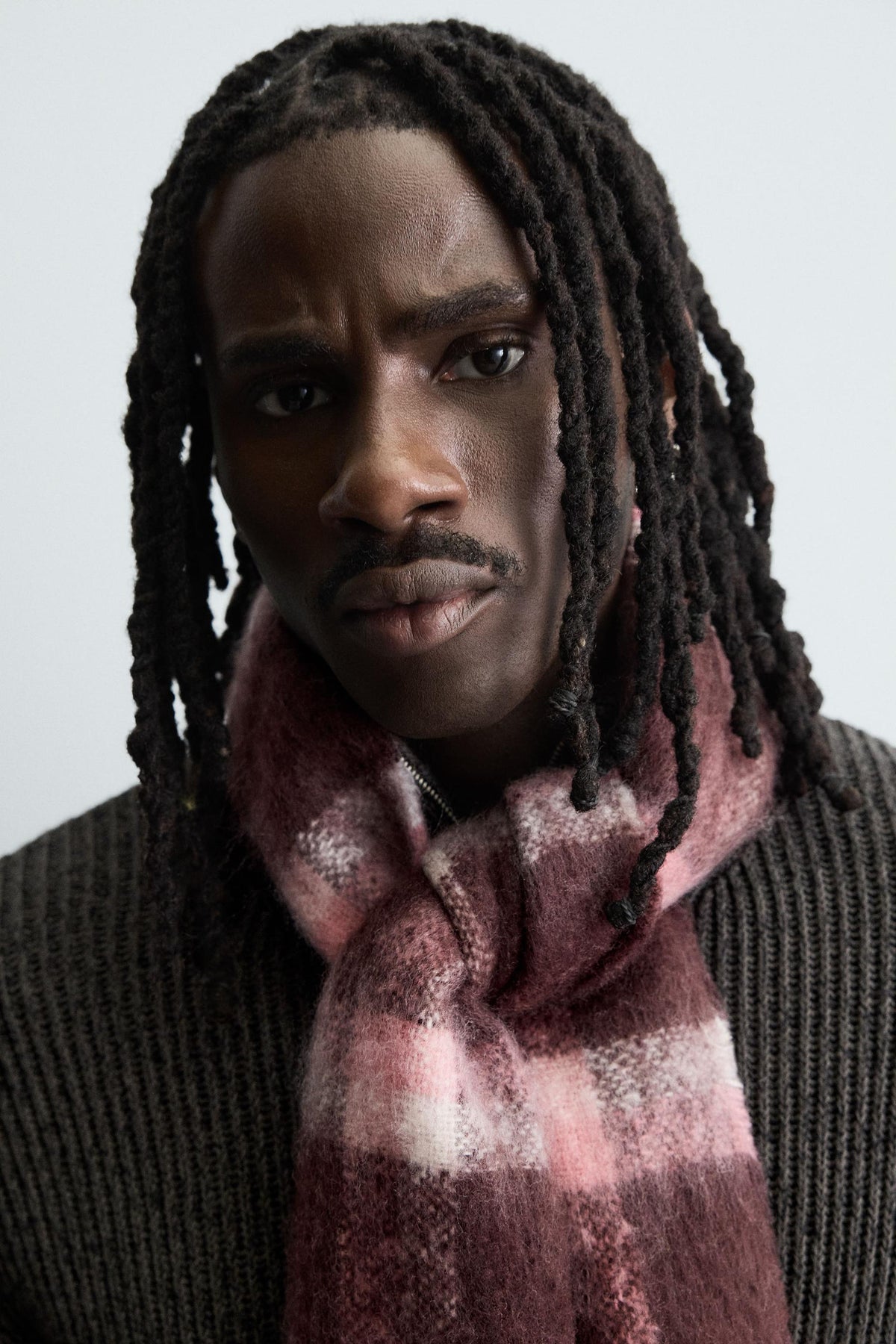 BRUSHED CHECK SCARF - Image 2