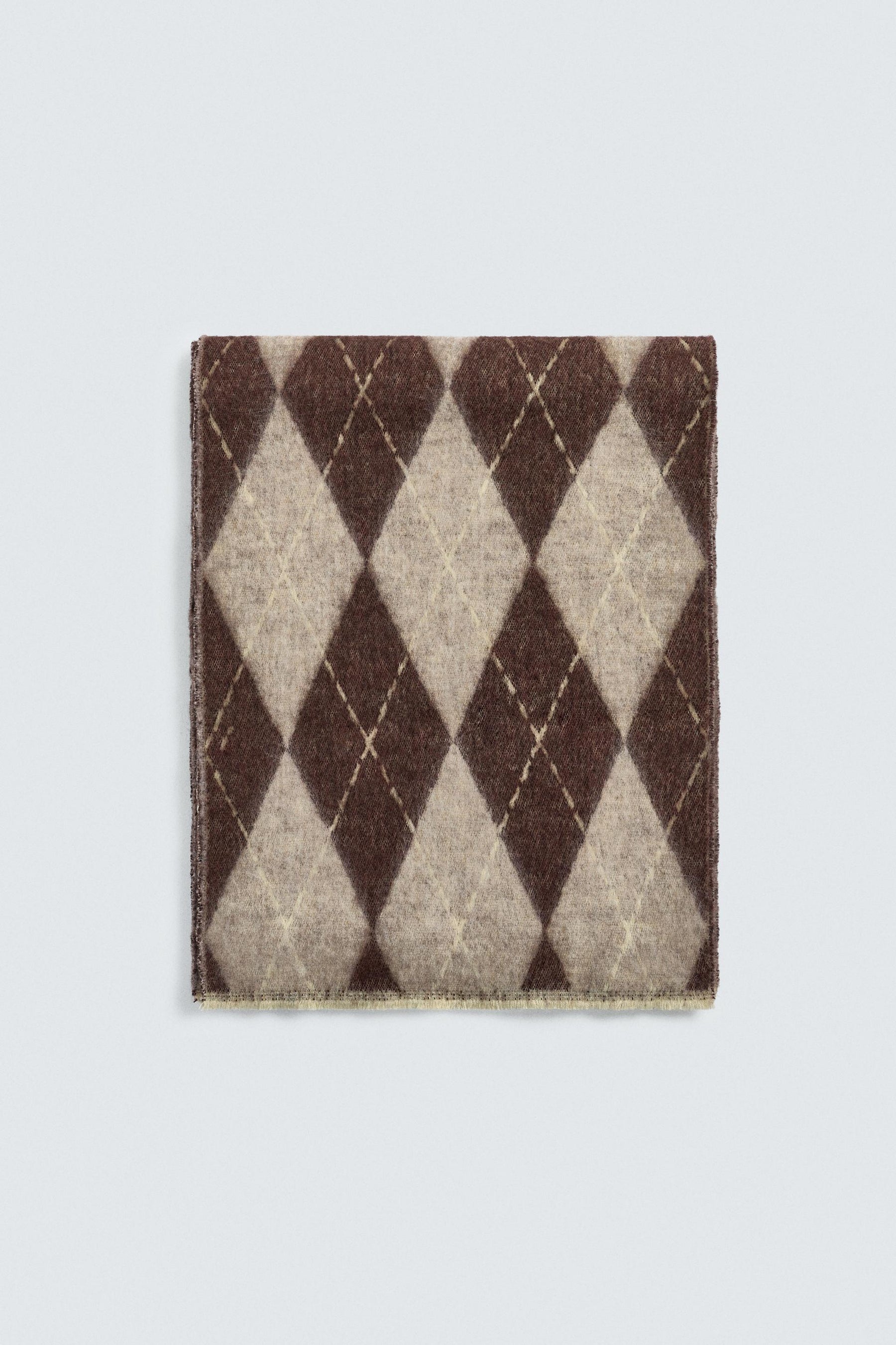 DIAMOND JACQUARD SCARF - Image 3