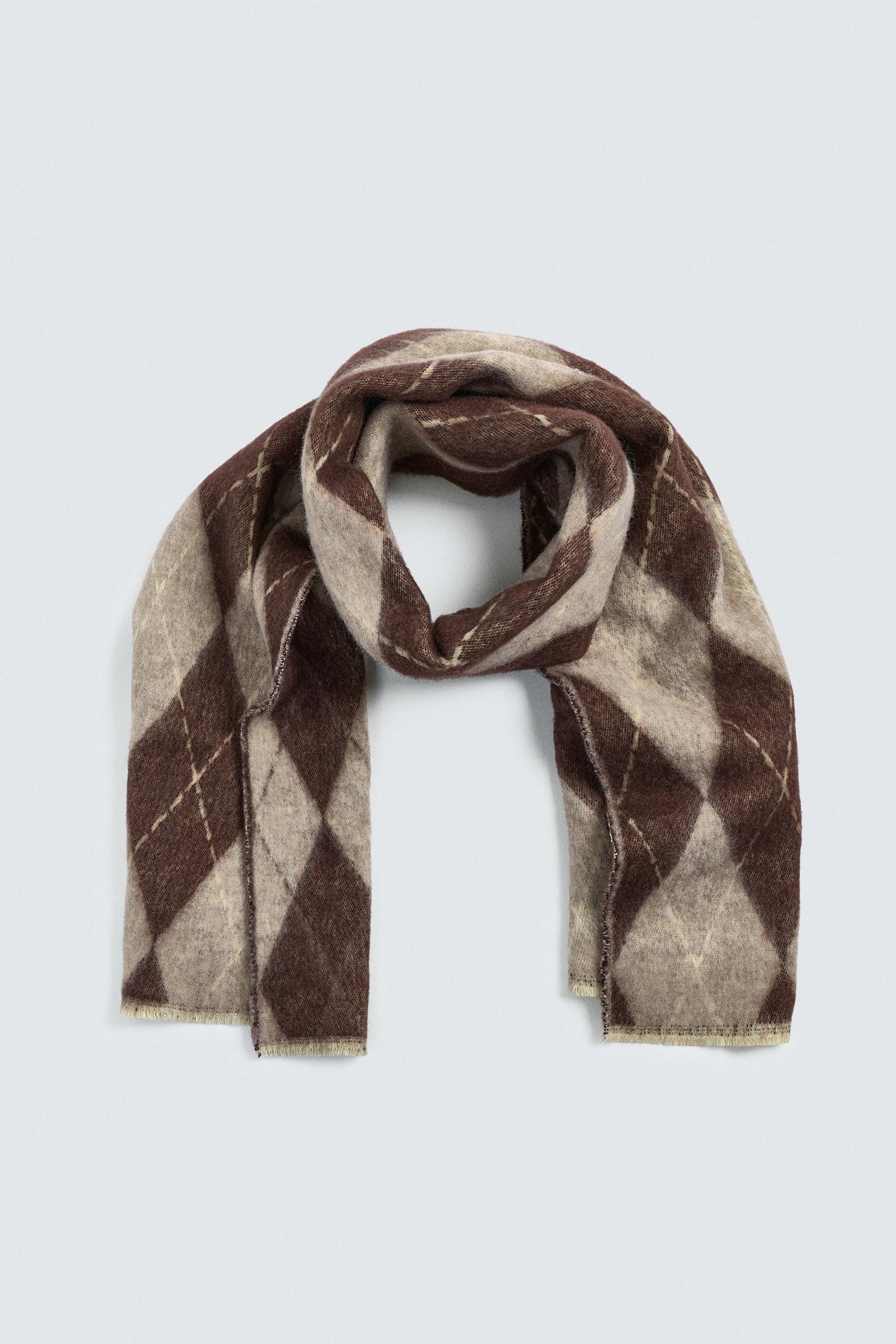 DIAMOND JACQUARD SCARF - Image 4