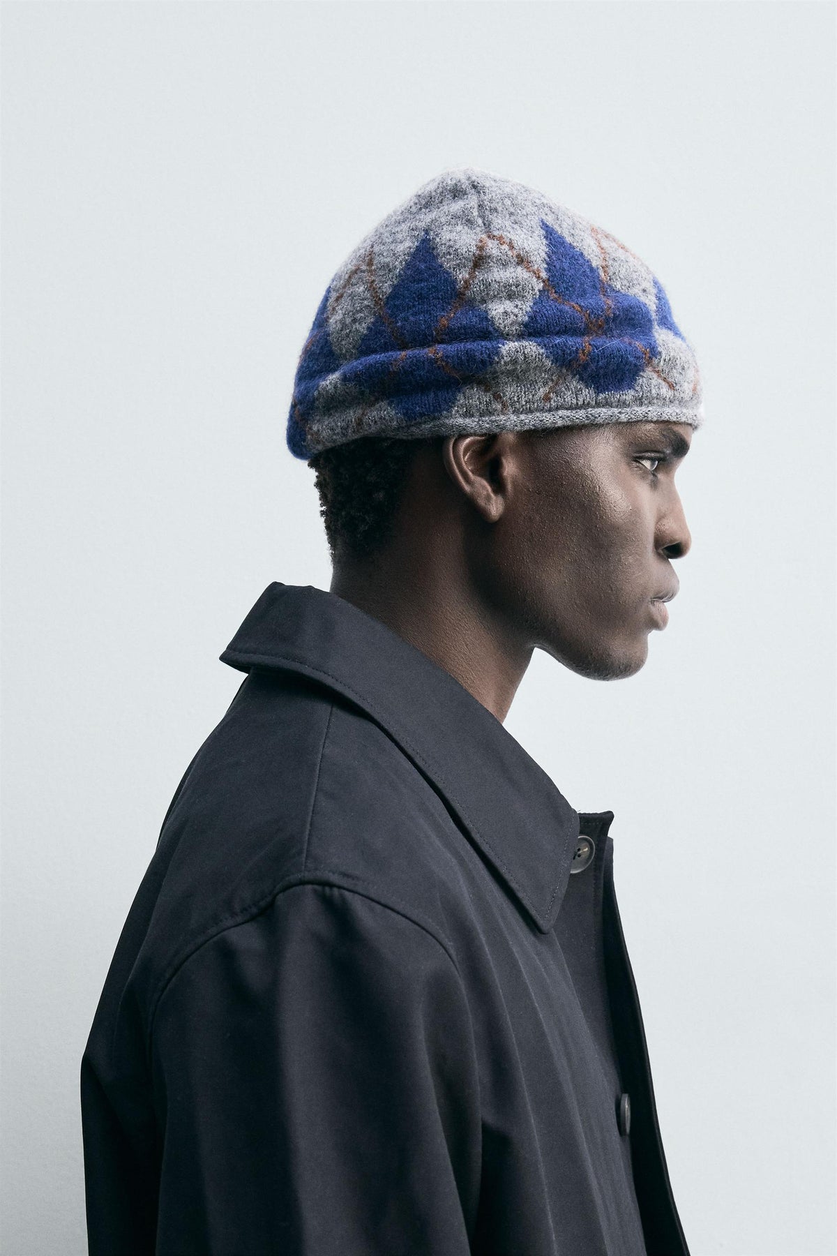 ARGYLE JACQUARD BEANIE - Image 2