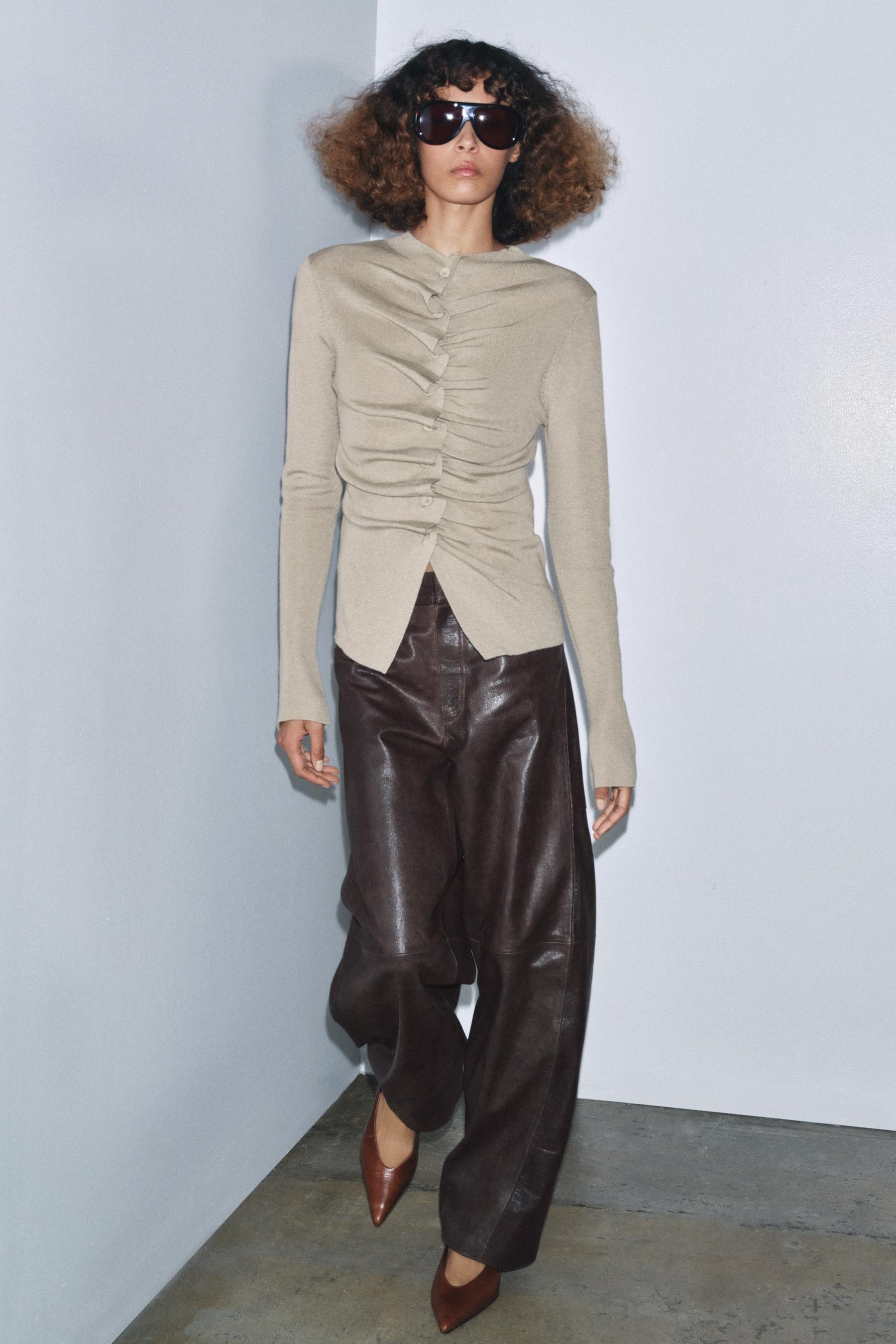 DRAPED KNIT CARDIGAN - Image 4