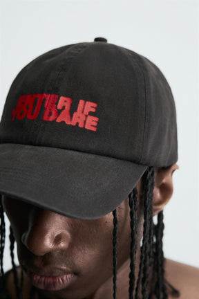 WASHED CAP WITH PRINTED TEXT - Image 3