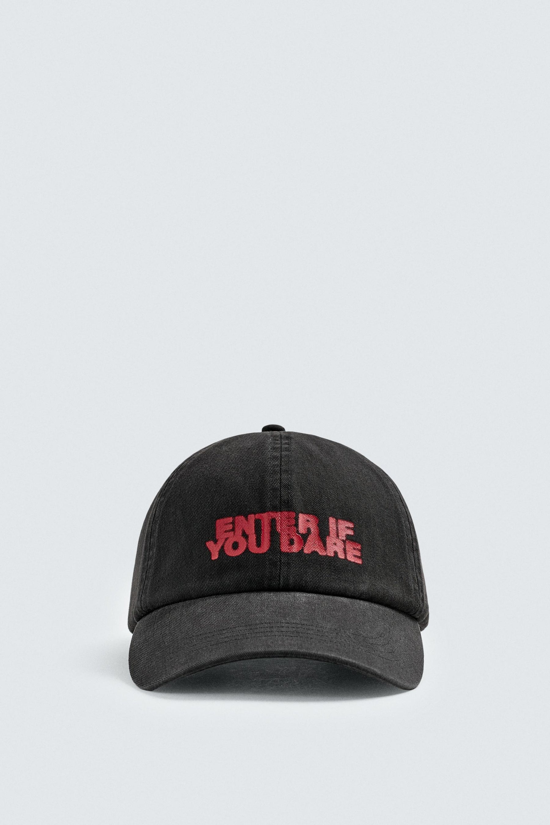 WASHED CAP WITH PRINTED TEXT - Image 6