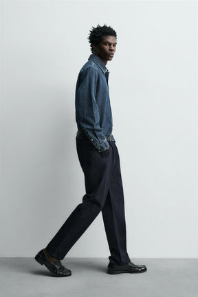 COTTON - WOOL STRAIGHT-LEG JEANS - Image 5