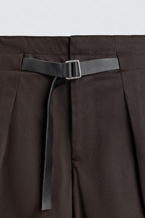 PLEATED TROUSERS WITH BELT - Image 9