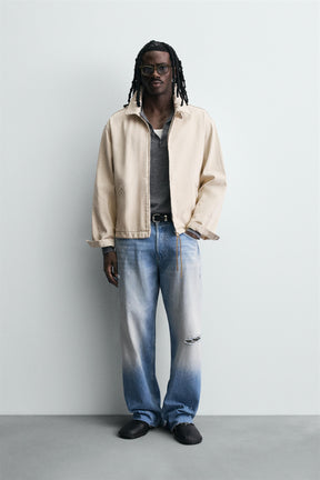 DENIM ZIP-UP JACKET - Image 1