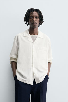 RELAXED FIT TEXTURED SHIRT - Image 2