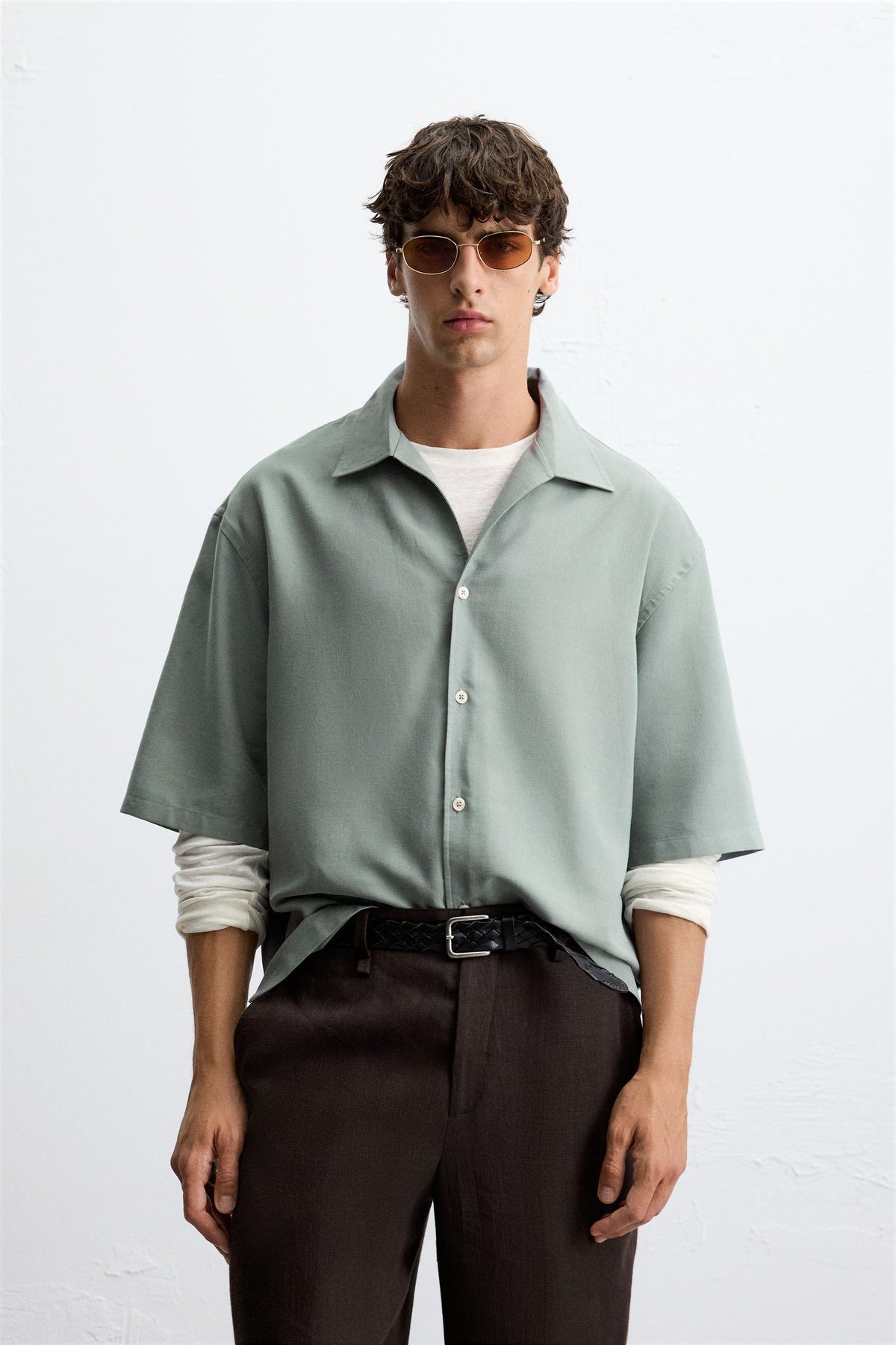 RELAXED FIT FLOWING SHIRT - Image 2