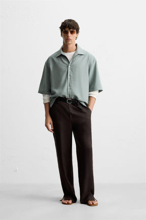 RELAXED FIT FLOWING SHIRT - Image 1