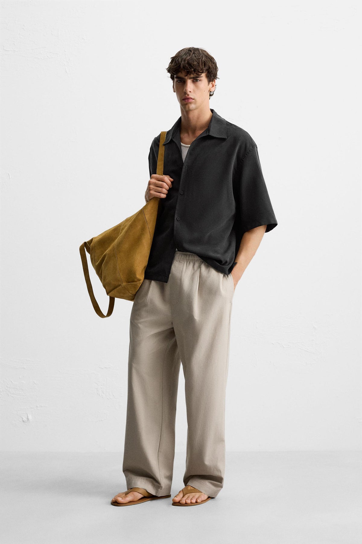RELAXED FIT FLOWING SHIRT - Image 1