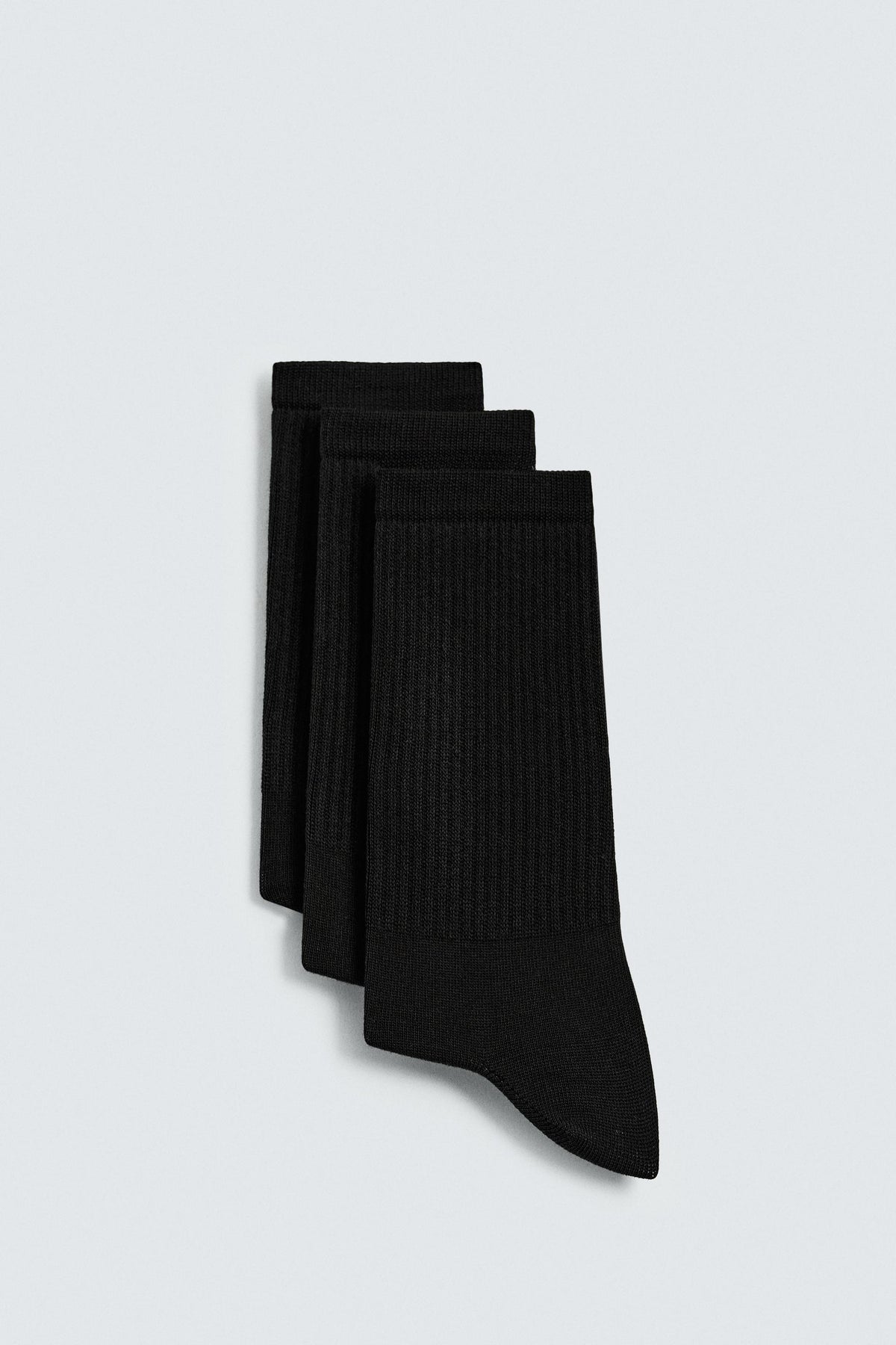 3-PACK OF BASIC RIBBED SOCKS - Image 1