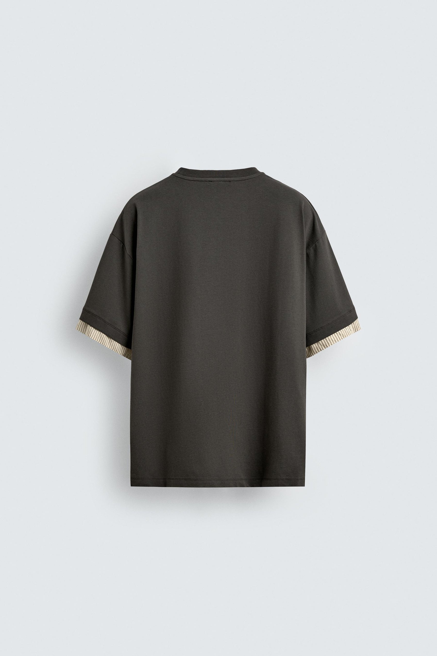 CONTRAST SLEEVE T-SHIRT - Image 6