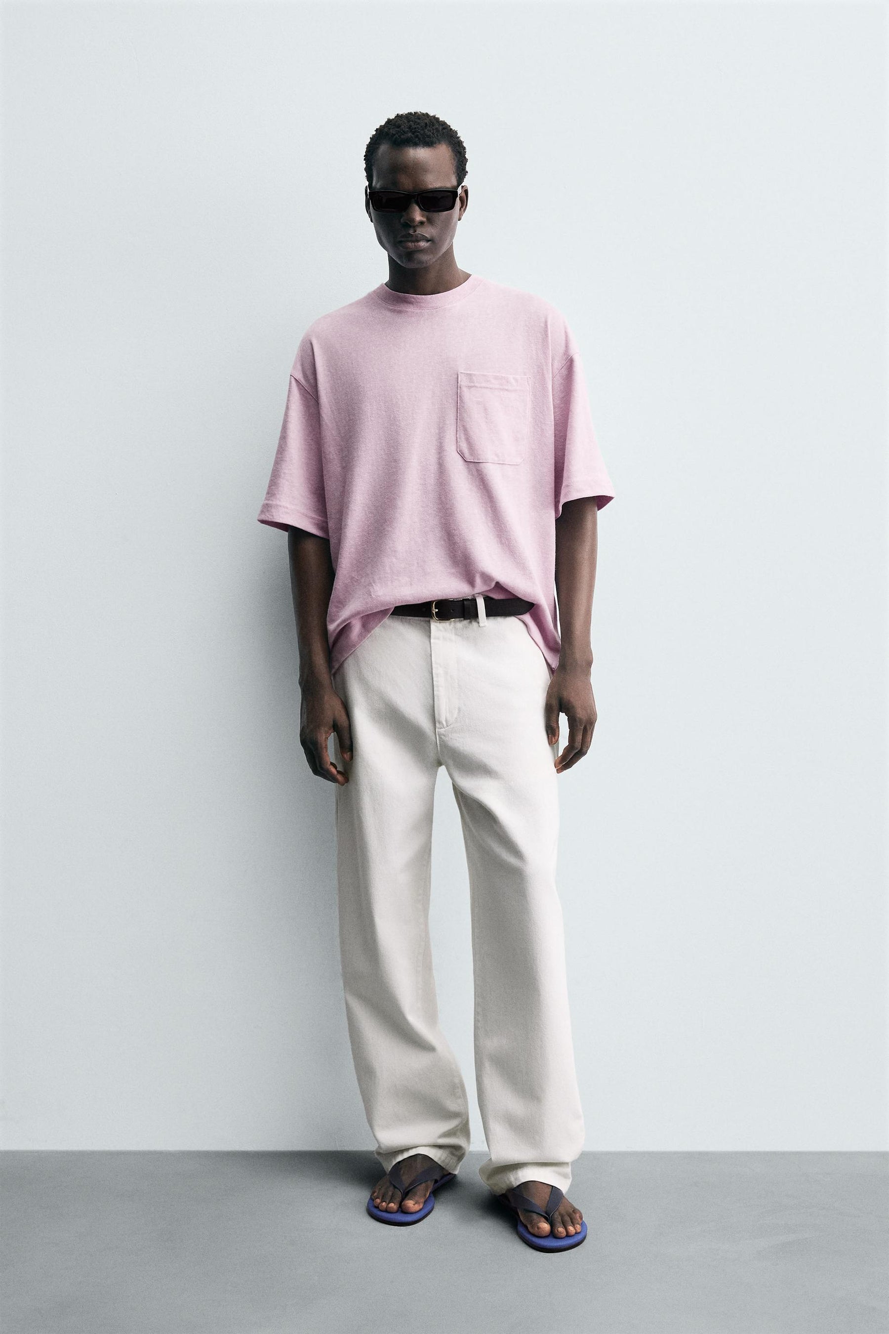 RELAXED FIT T-SHIRT WITH POCKET - Image 1