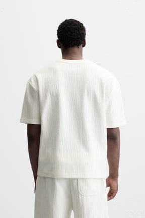 TEXTURED RELAXED FIT T-SHIRT - Image 3