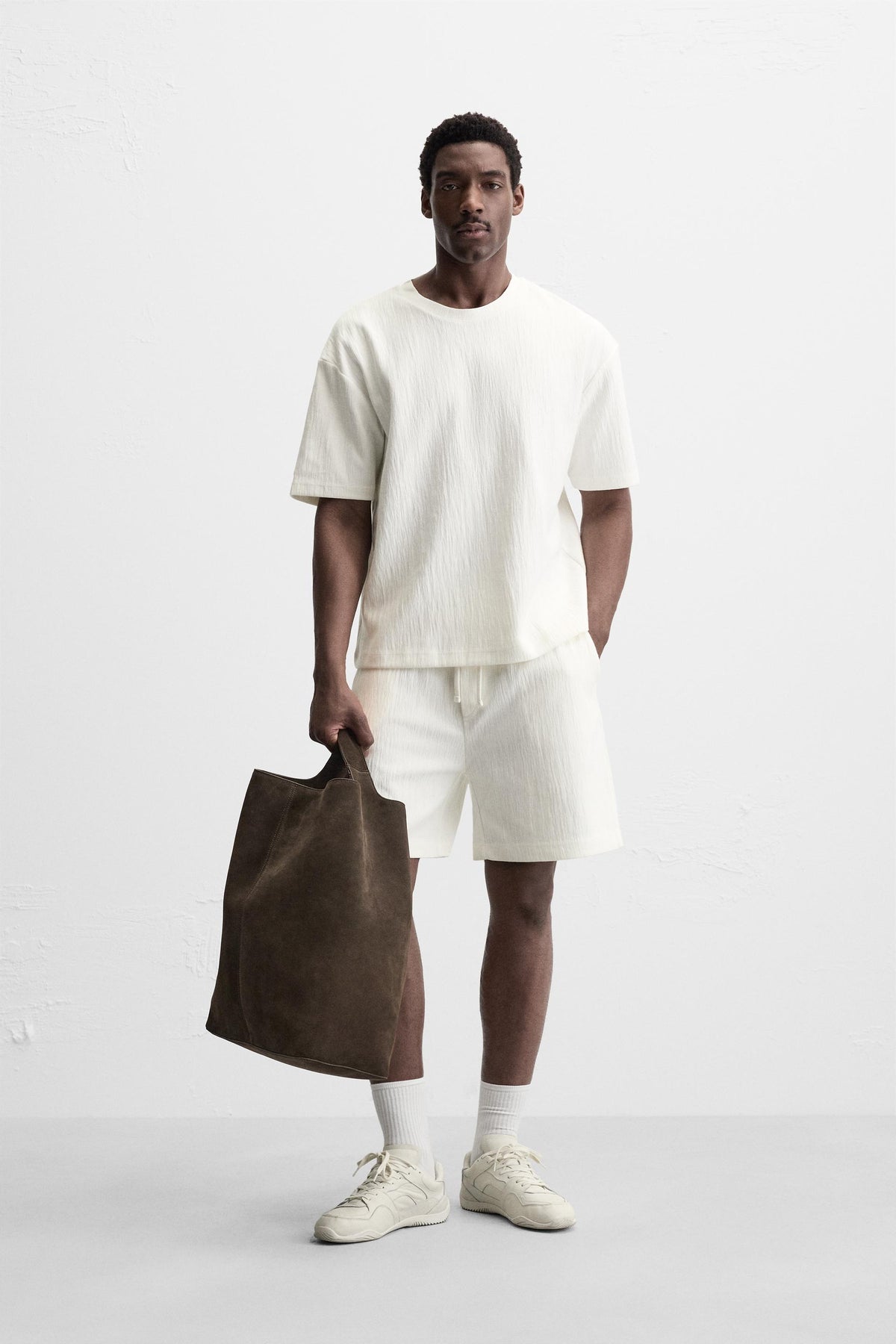 TEXTURED RELAXED FIT T-SHIRT - Image 1