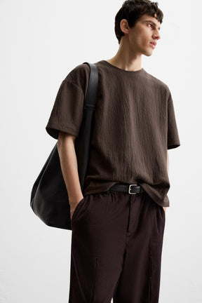 TEXTURED RELAXED FIT T-SHIRT - Image 5