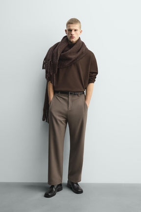 PLEATED RELAXED FIT TROUSERS - Image 1