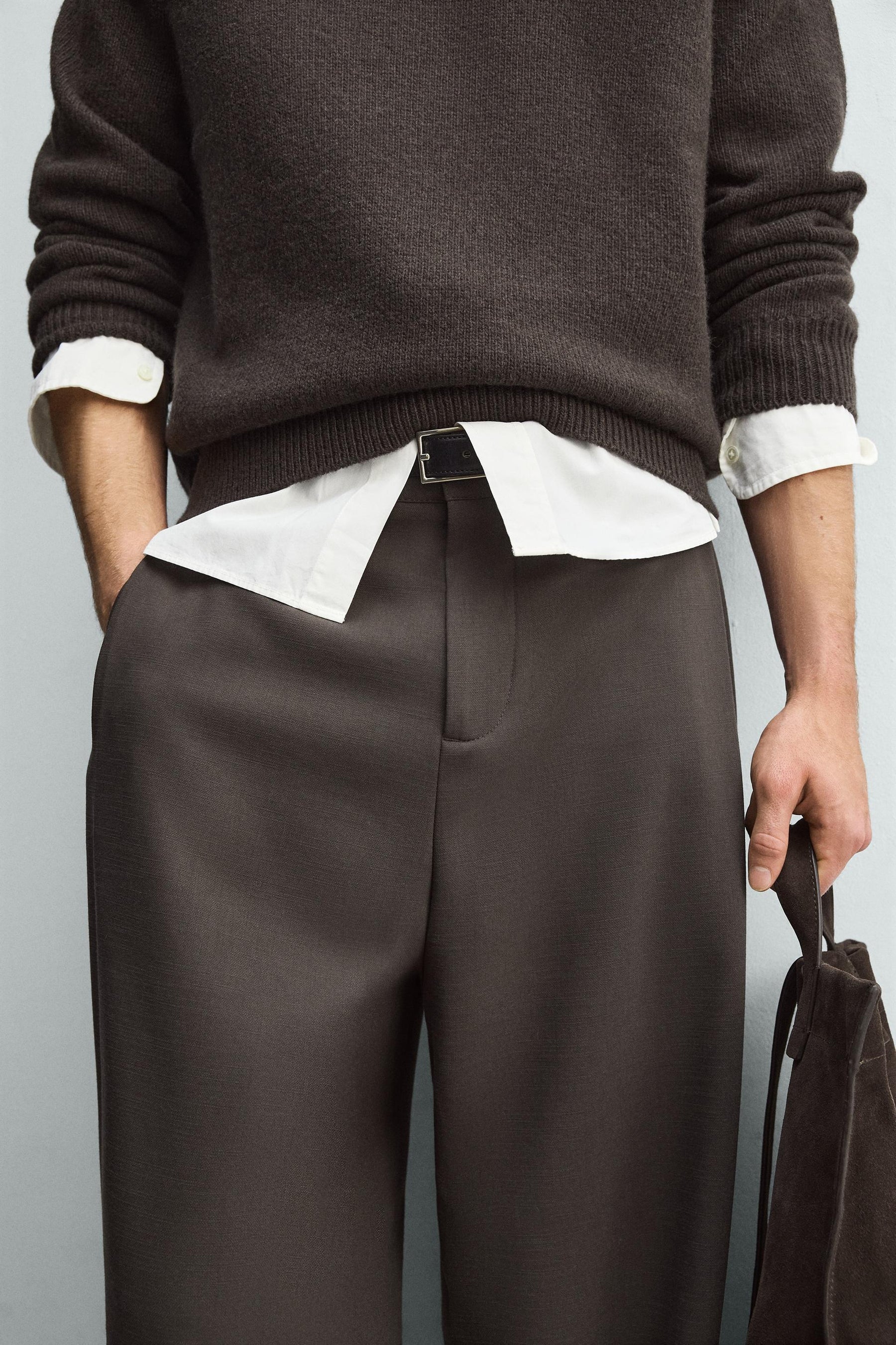 RELAXED FIT PLEATED TROUSERS - Image 5