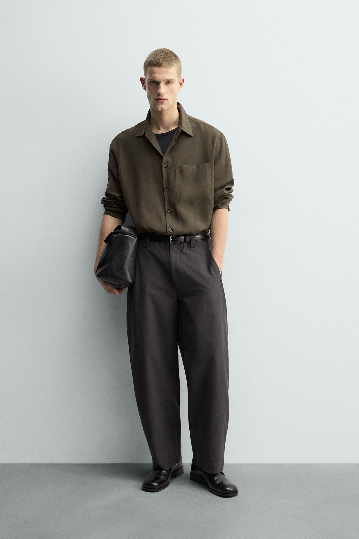 FLUID SHIRT WITH POCKET - Image 1