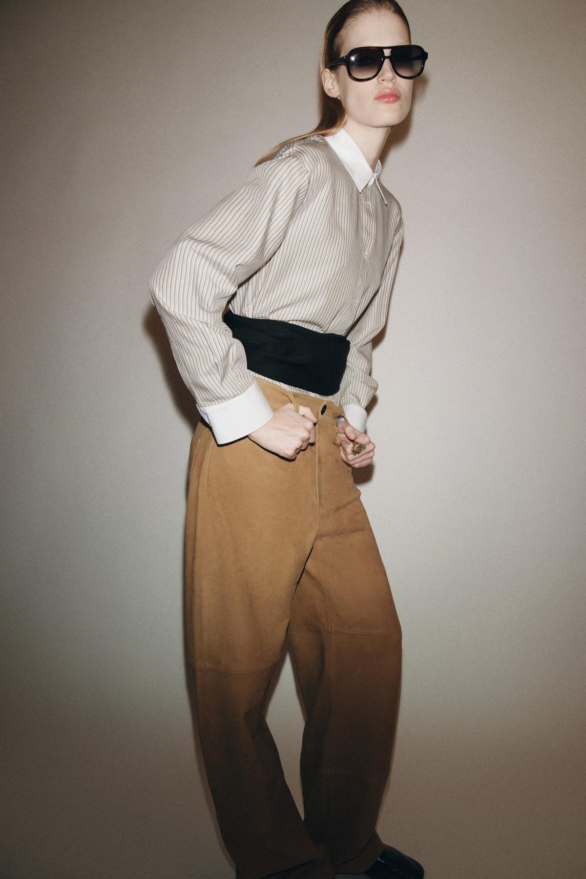 Hemd mit Kontraststreifen