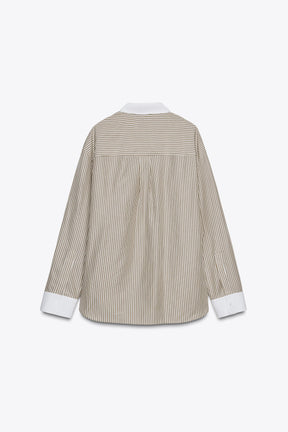 Hemd mit Kontraststreifen