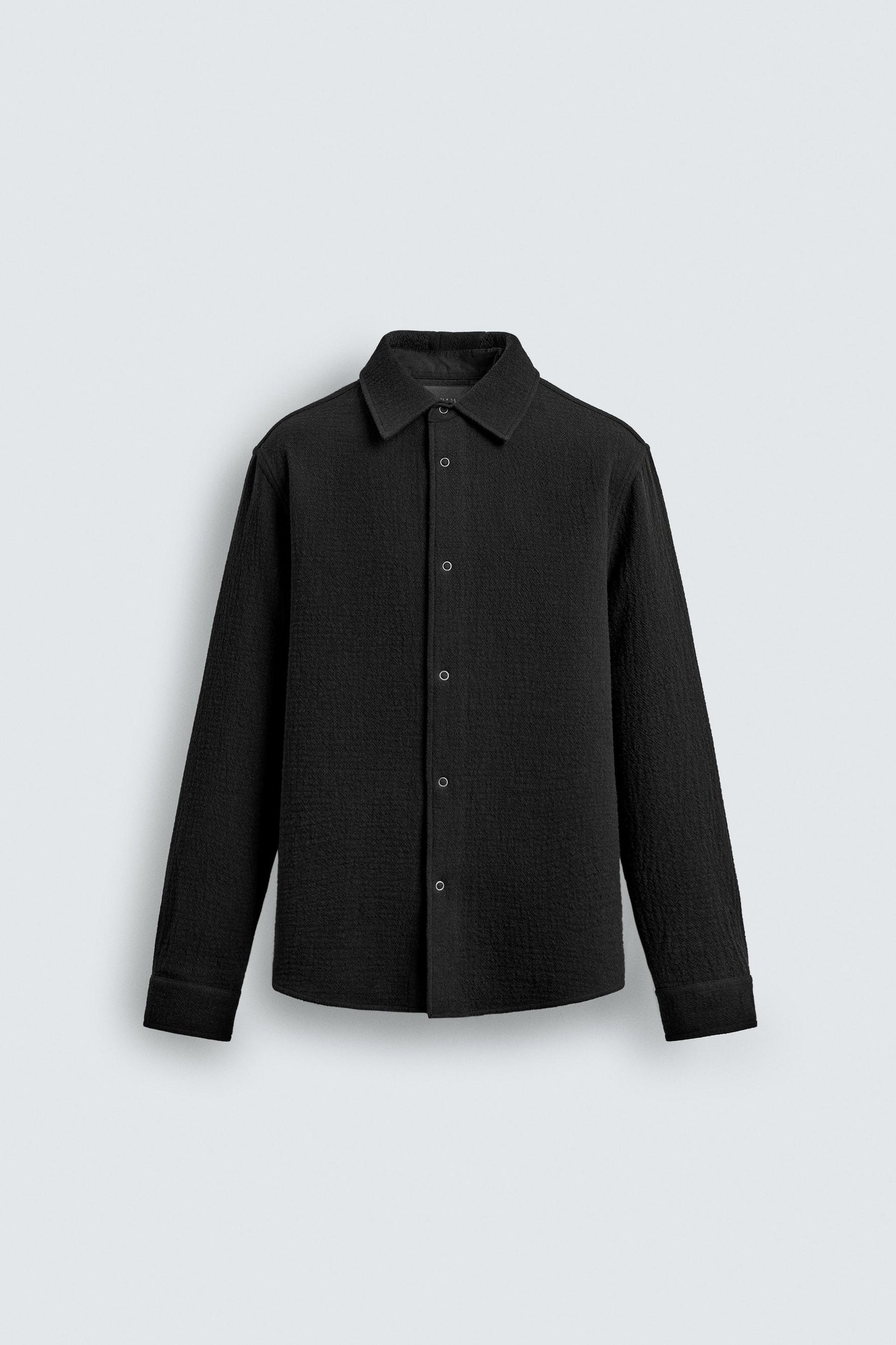 TEXTURED RELAXED FIT OVERSHIRT - Image 8