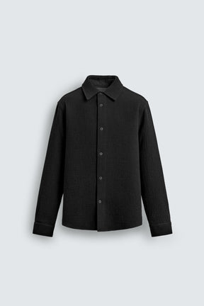 TEXTURED RELAXED FIT OVERSHIRT - Image 8