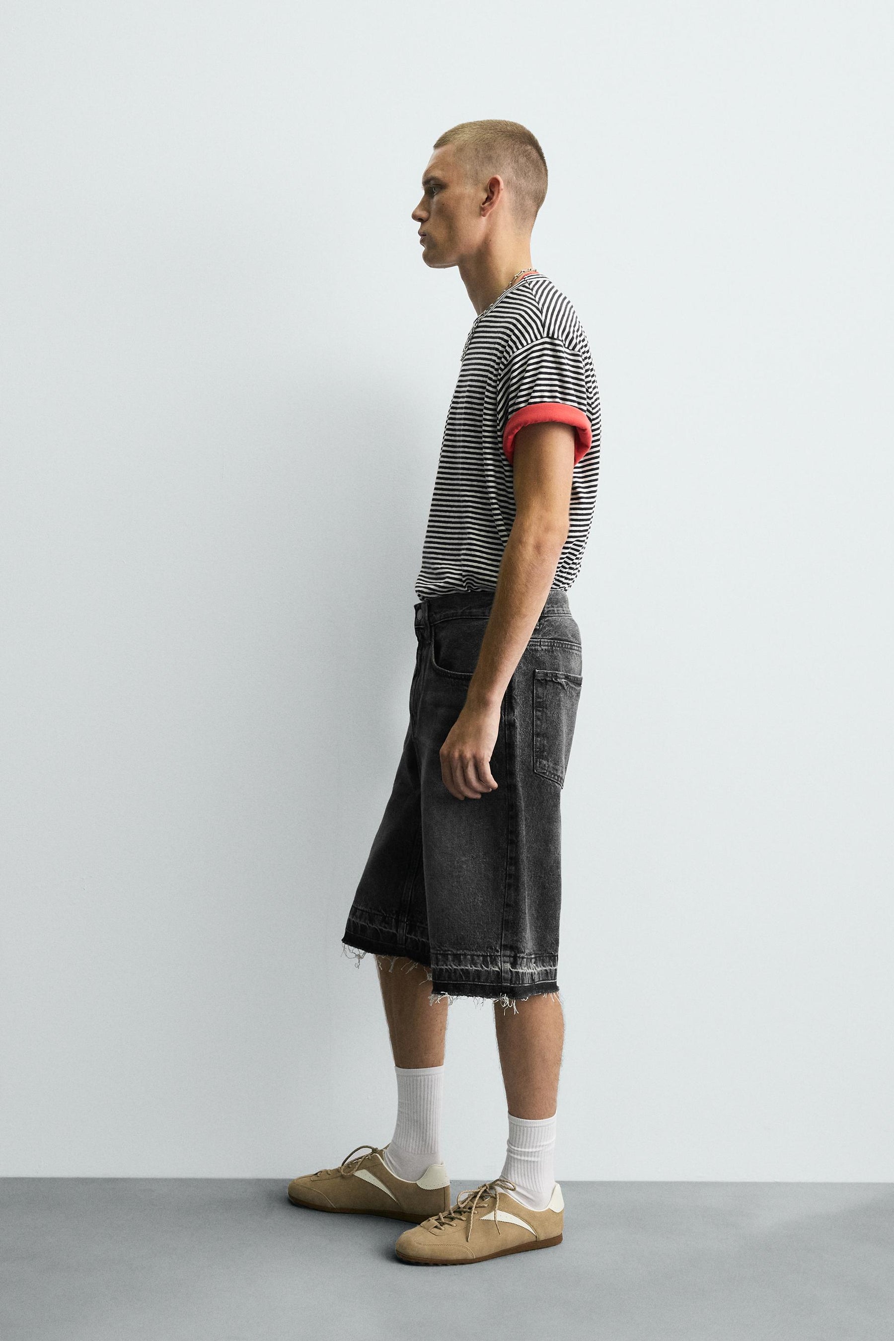 BAGGY FIT DENIM BERMUDA SHORTS - Image 3