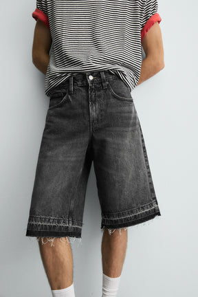 BAGGY FIT DENIM BERMUDA SHORTS - Image 4