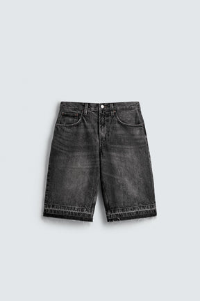 BAGGY FIT DENIM BERMUDA SHORTS - Image 7