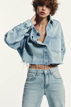 Jeans mit weitem Bein