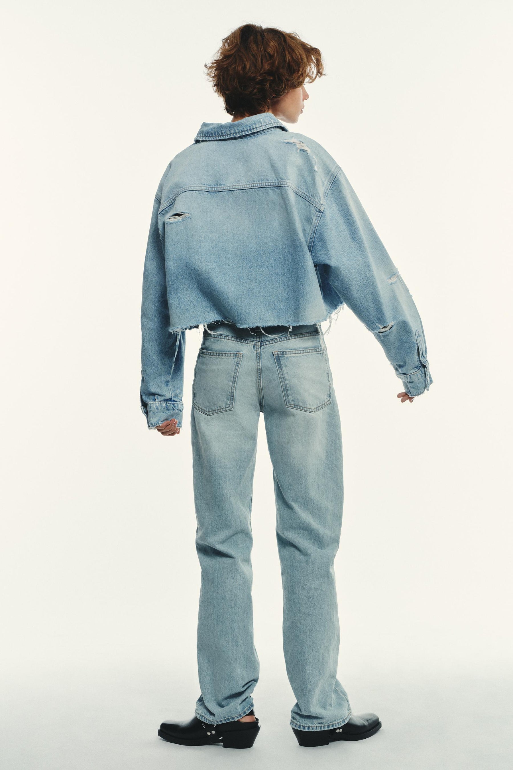 Jeans mit weitem Bein