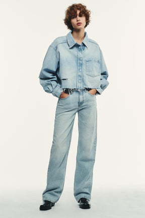 Jeans mit weitem Bein