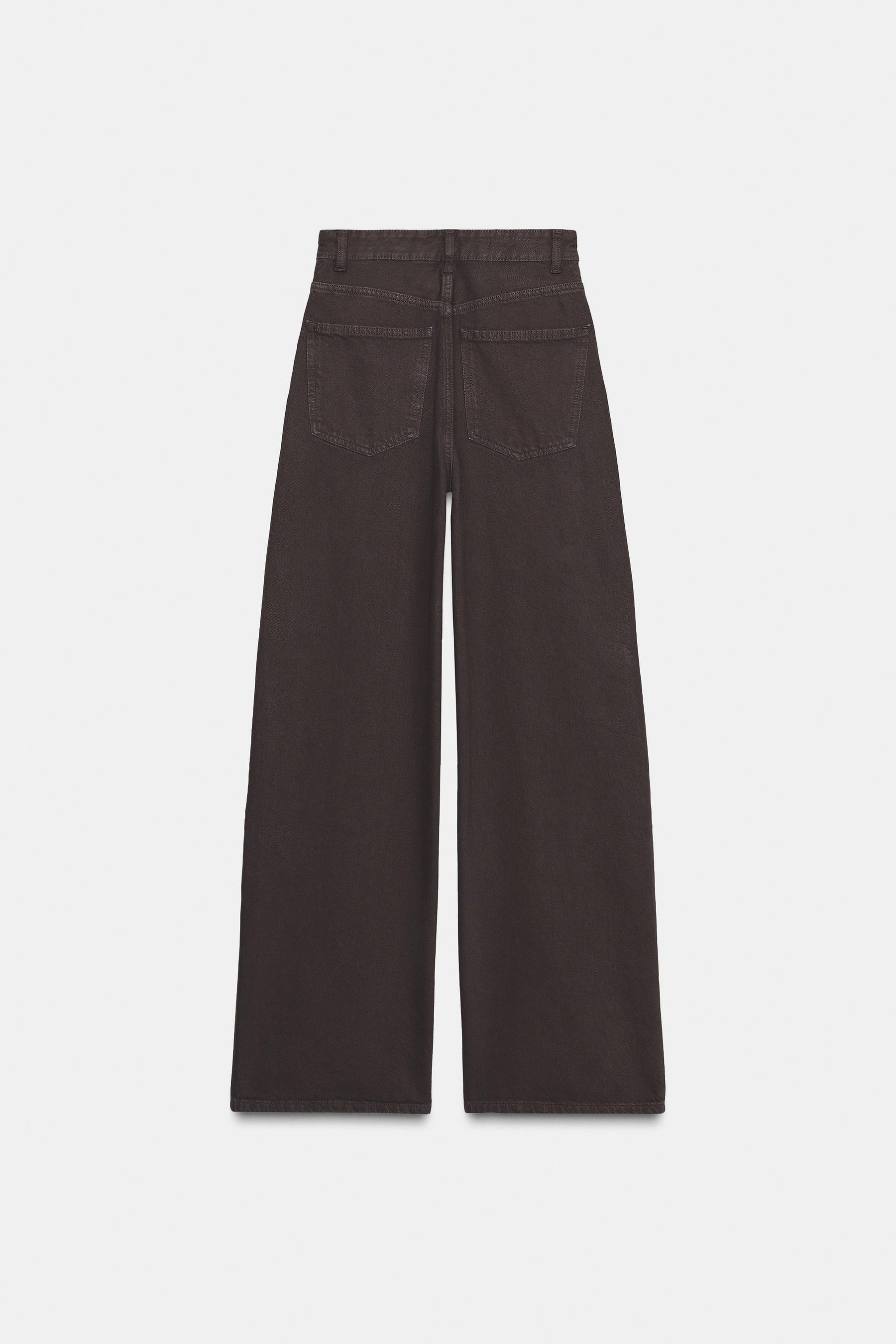 High-Waist-Jeans mit weitem Bein