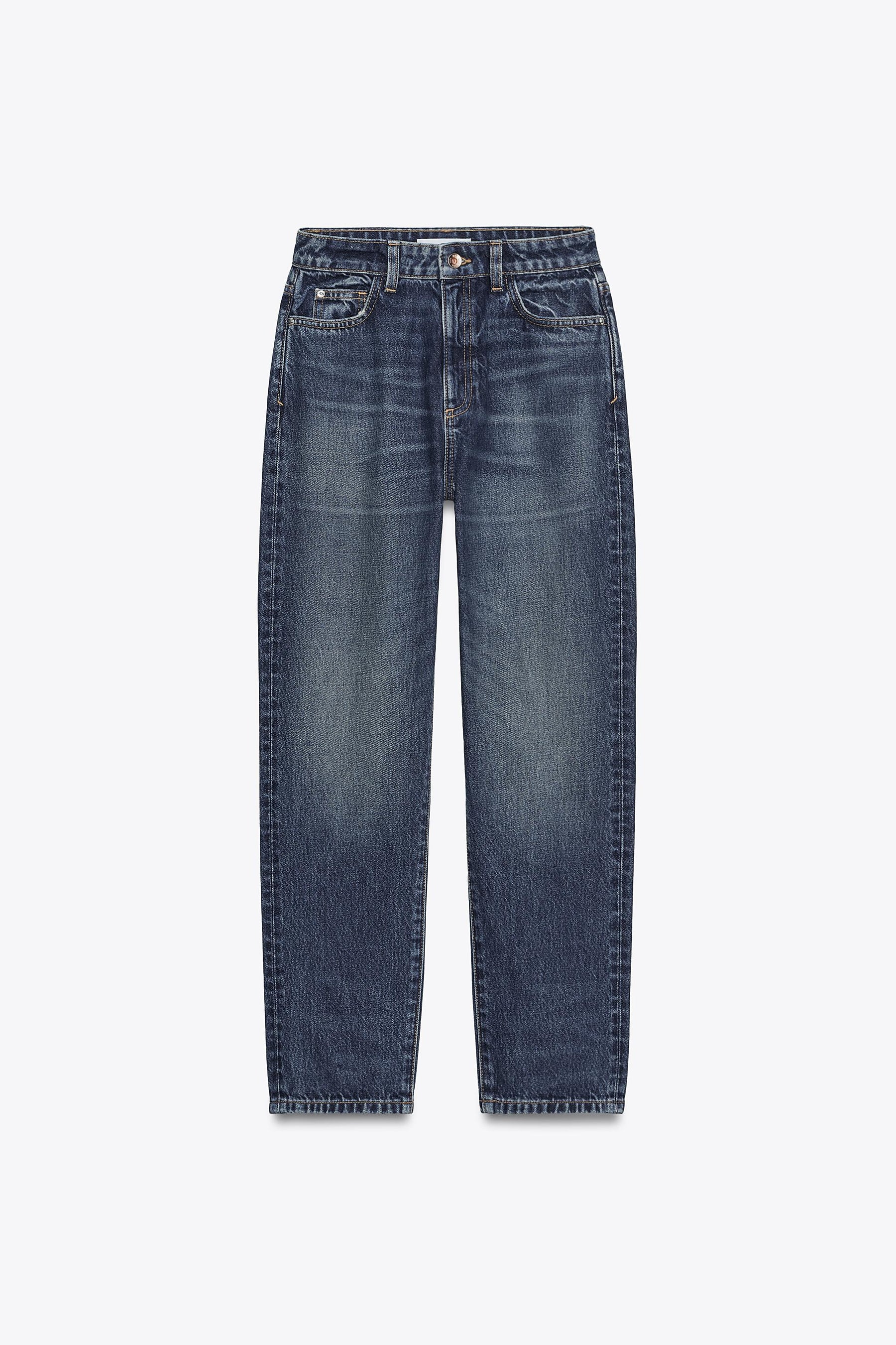Mom-Jeans mit hohem Bund