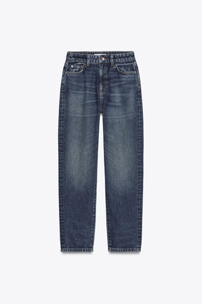 Mom-Jeans mit hohem Bund
