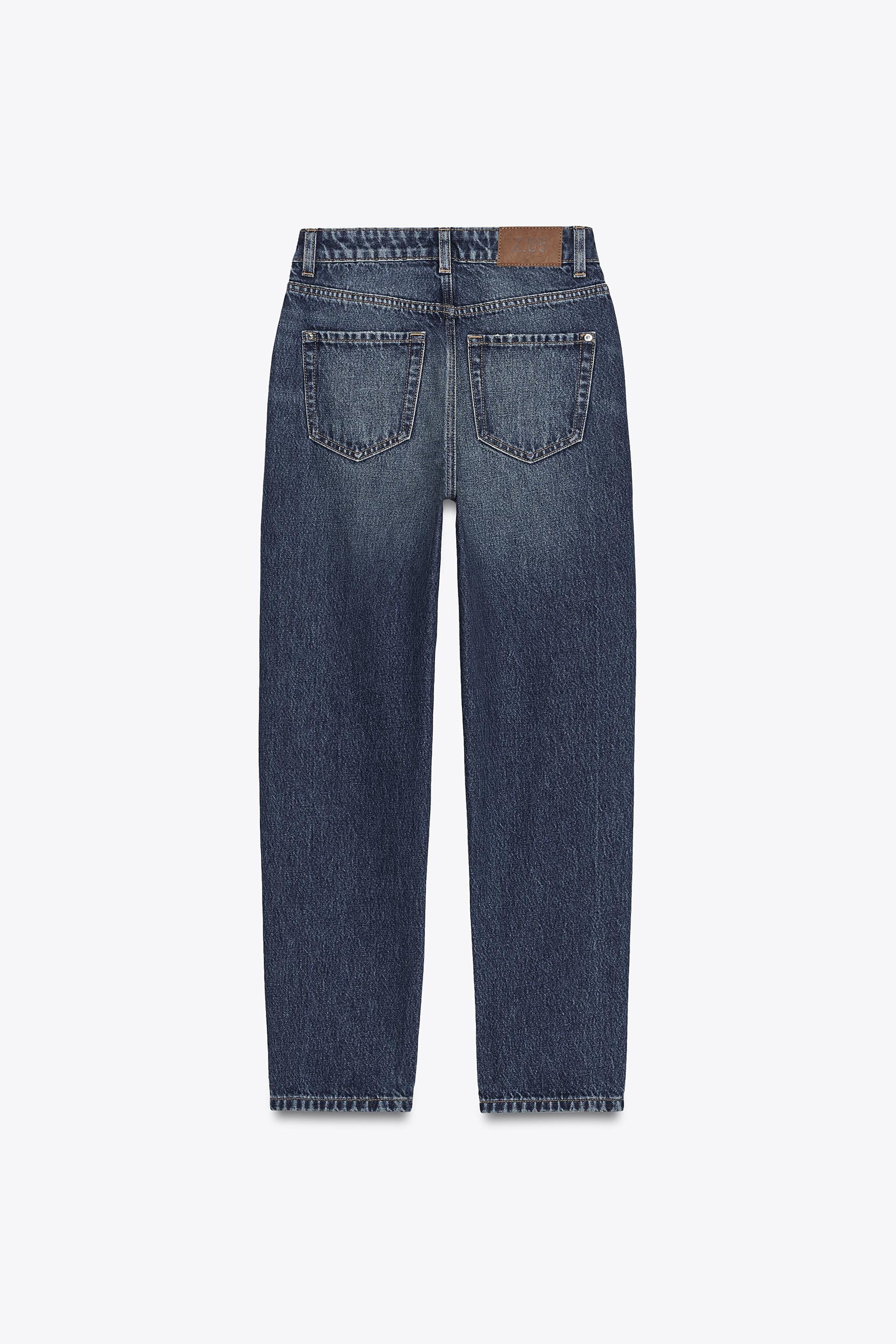 Mom-Jeans mit hohem Bund