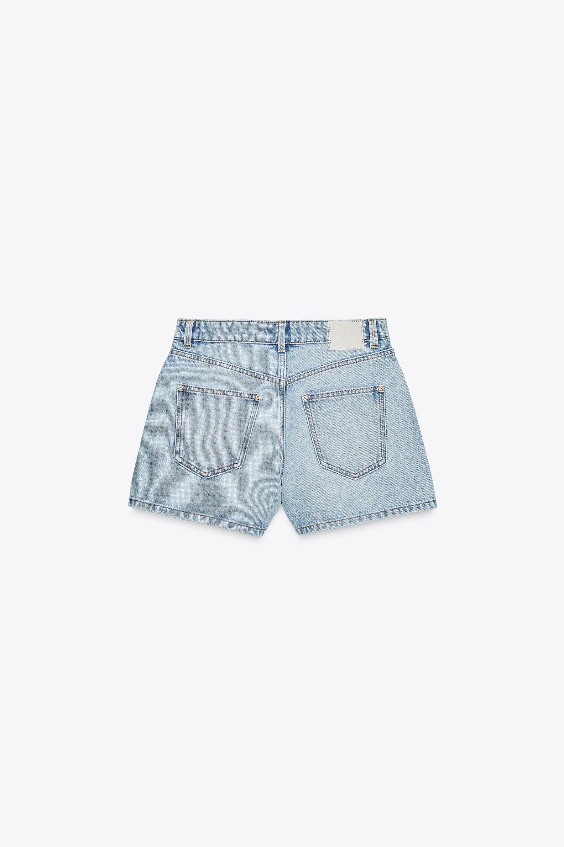 Mom-Shorts mit mittelhohem Bund