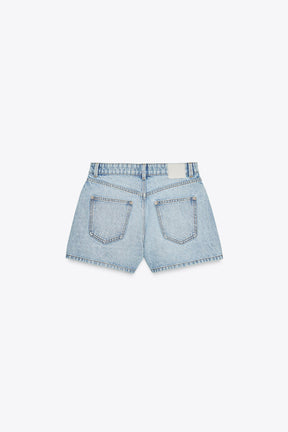 Mom-Shorts mit mittelhohem Bund