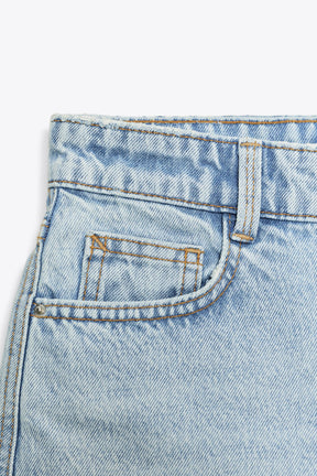 Mom-Shorts mit mittelhohem Bund