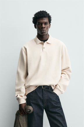 TEXTURED REGULAR FIT POLO SHIRT - Image 2