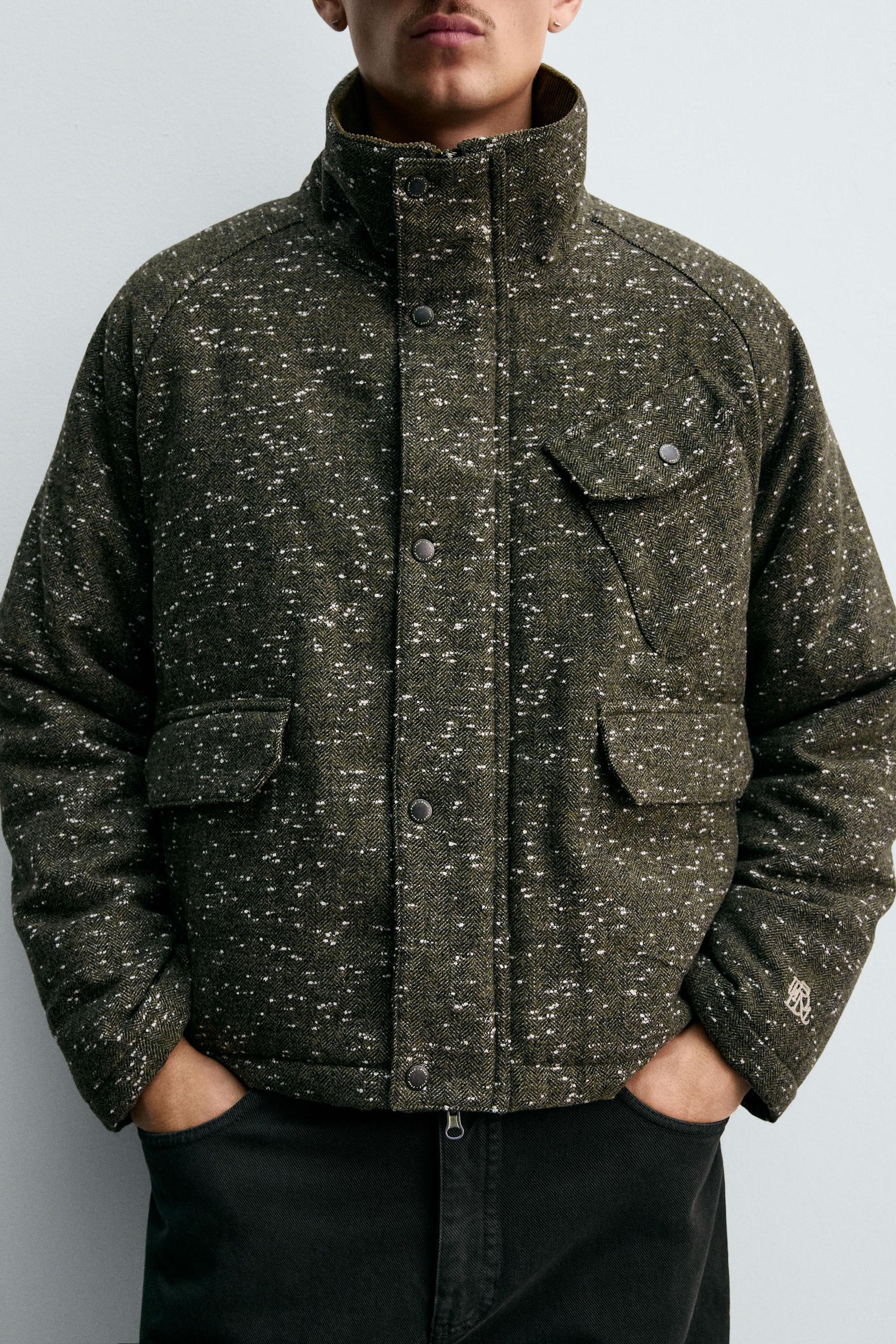 HERRINGBONE TEXTURED JACKET - Image 6