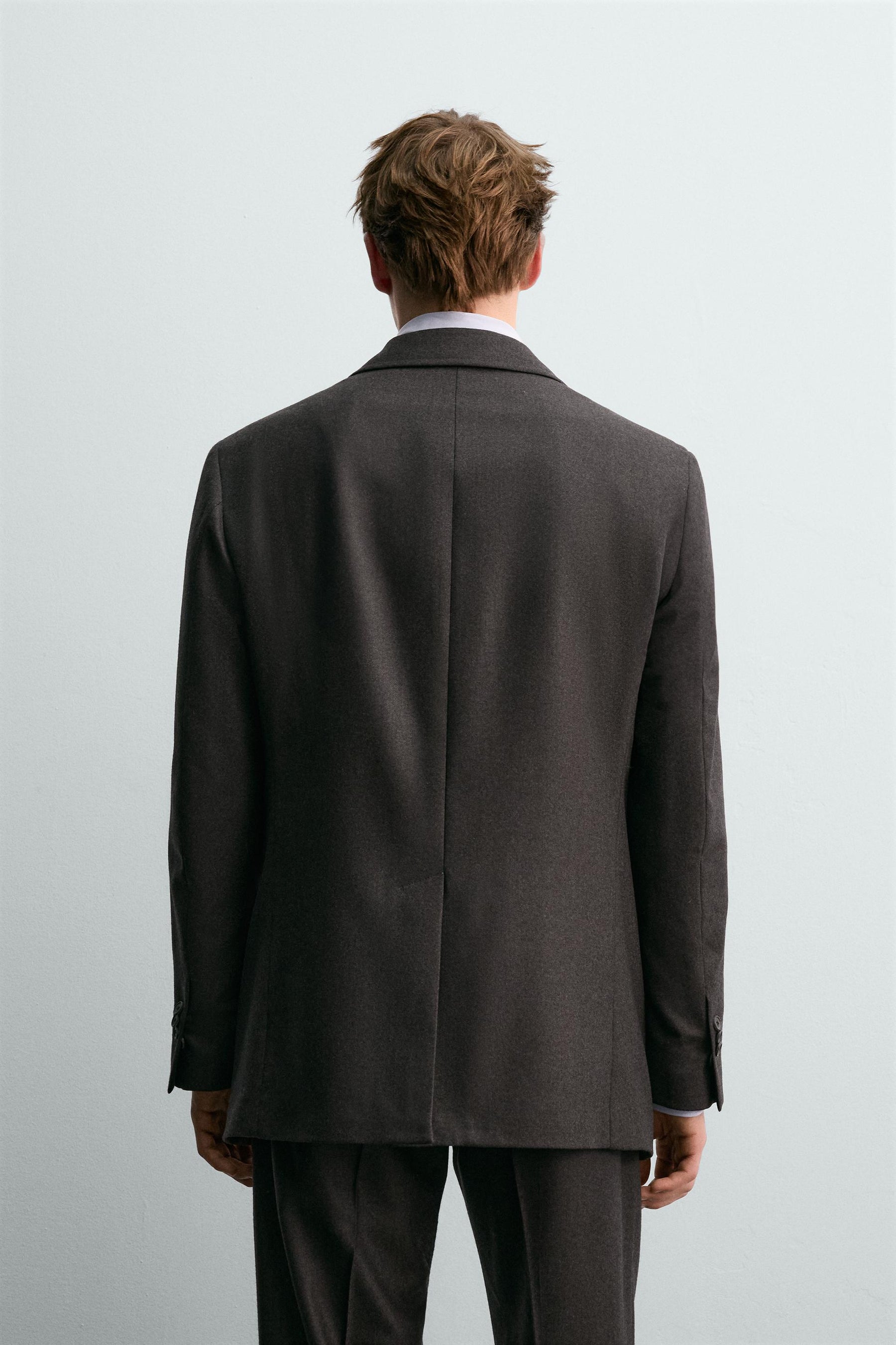 AARON LEVINE X DOUBLE-BREASTED WOOL SUIT BLAZER - Image 3