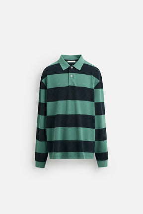 Striped Wash Polo